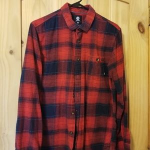Red and Black Flannel Buttom up